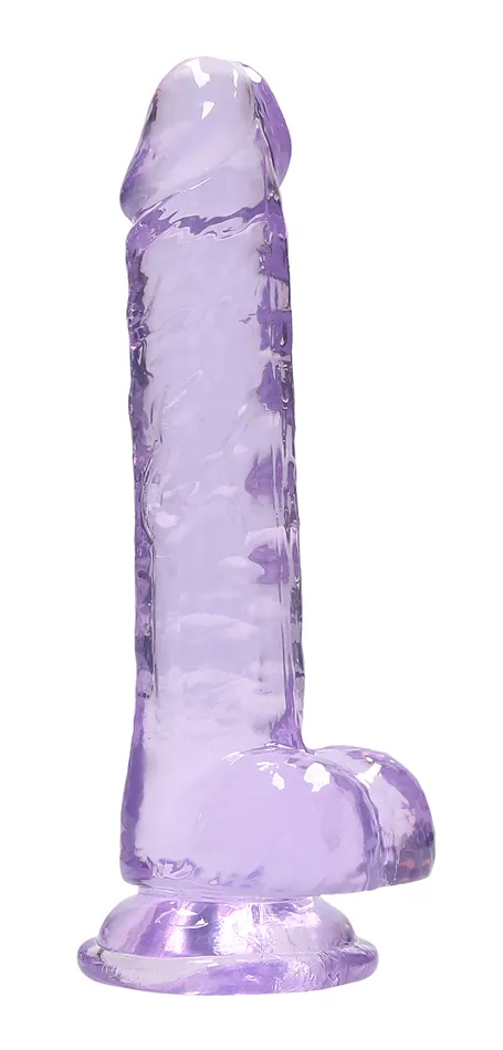 7 Inch Realistic Dildo With Balls Purple Shots RealRock Dildos