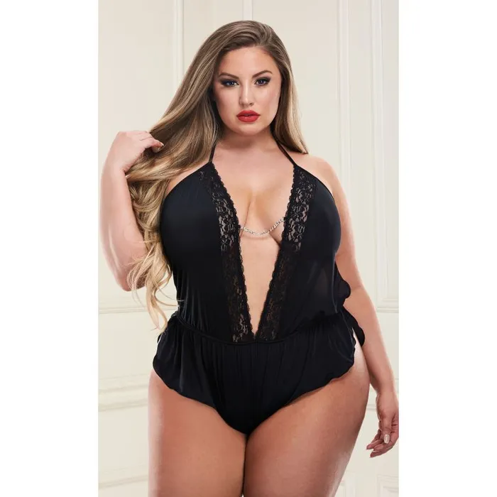 Baci Lingerie Vibrators Sexy Satin Teddy