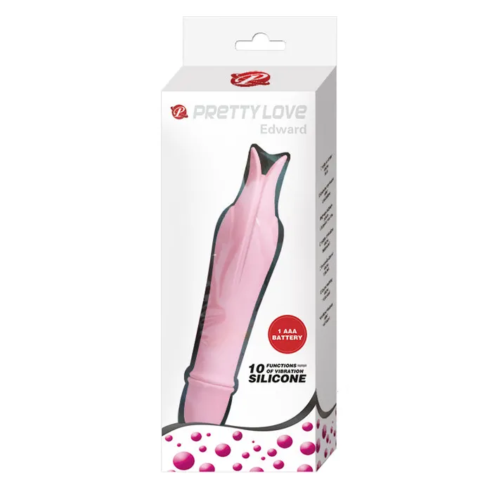 Battery Vibrator Pink 137mm - Edward | Pretty Love Vibrators