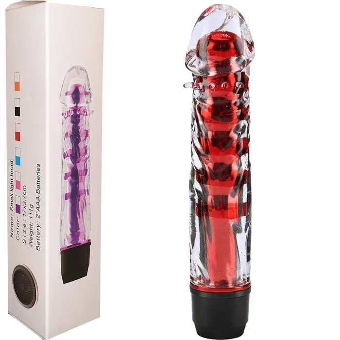 BeBuZZed Vibrators 7 Silicone Jelly Squeezable GSpot Vibrator MultiSpeed Red