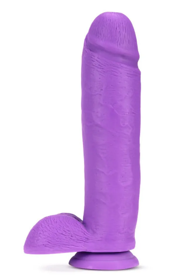Dildos Blush Novelties Neo 11 Inch Dual Density Dildo Neon Purple