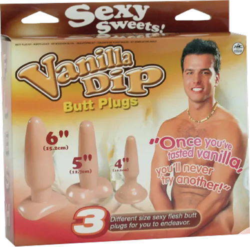 Dildos Excellent Power Vanilla Dip Butt Plugs Flesh