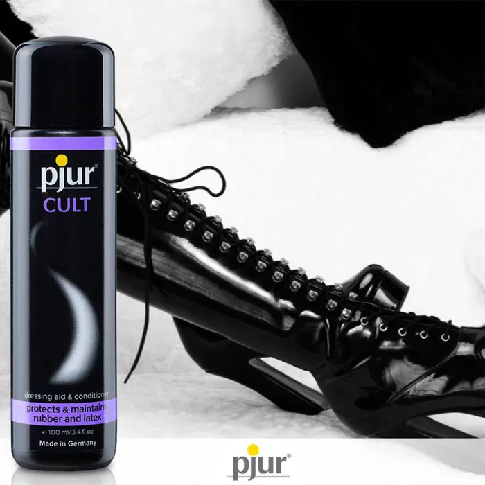 Dildos | Pjur Cult Dressing Aid Conditioner for Fetish Clothes Rubber & Latex BDSM 100ml - Pjur