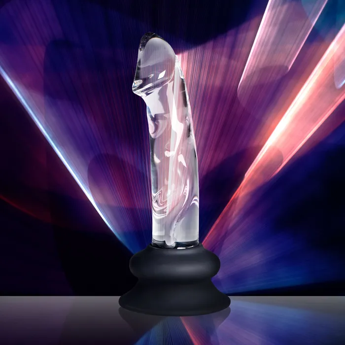 Dildos Pleasure Crystals Glass Dildo with Balls