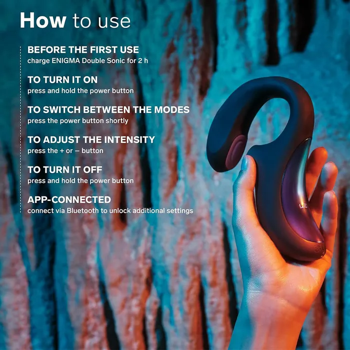 Lelo Vibrators | Lelo Enigma Double Sonic Triple Clitoral Stimulator APP Vibrator Purple