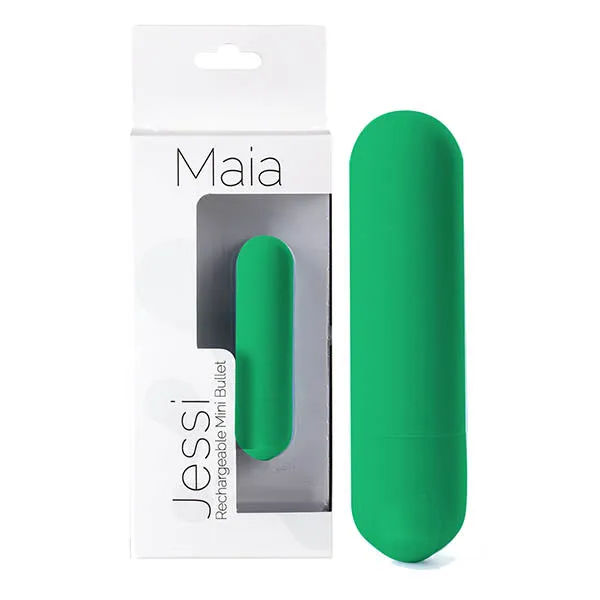 Maia Toys Maia Jessi - Emerald Green 7.6 cm USB Rechargeable Bullet | Female Sex Toys Maia Toys Maia Jessi - Emerald Green 7.6 cm USB Rechargeable Bullet | Female Sex Toys