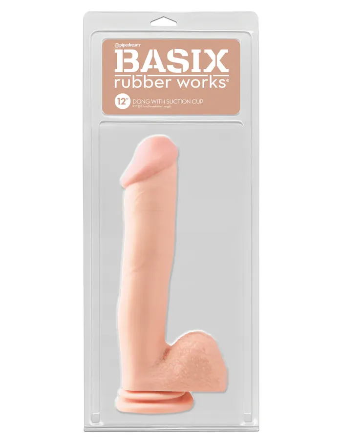 PD Basix 12 Flesh Pipedream Dildos
