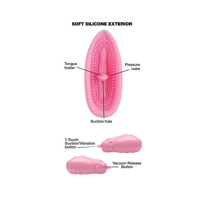Pink Pleasure Auto Pussy Sucker | Size Matters Vibrators Pink Pleasure Auto Pussy Sucker | Size Matters Vibrators