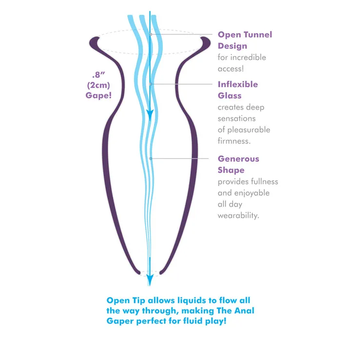 PipeDream Anal | Anal Fantasy Beginners Glass Anal Gaper PipeDream Anal | Anal Fantasy Beginners Glass Anal Gaper