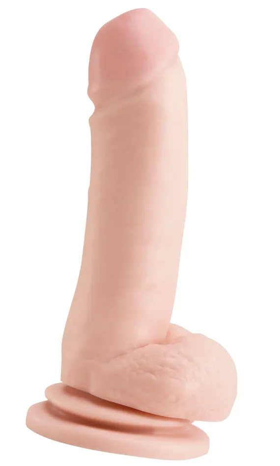 Pipedream Dildos Basix Rubber Works 8 Inch Suction Cup Dong Flesh