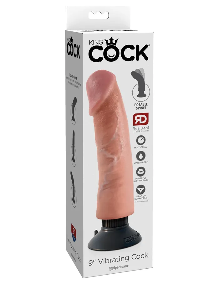 Pipedream Dildos KC Vibrating 9 Flesh