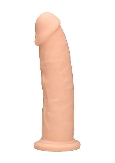 Real Rock Dildos Silicone Dual Density Dildo Without Balls 75 Inch Flesh