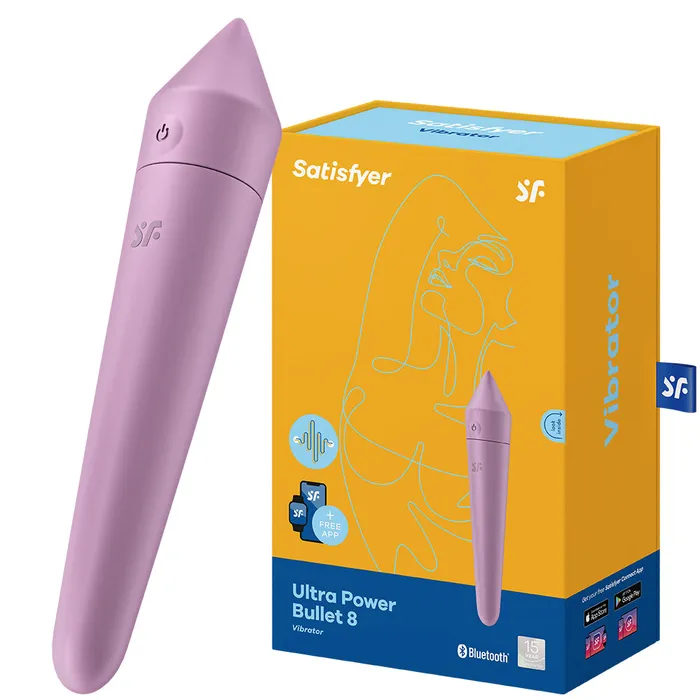 Satisfyer Satisfyer Ultra Power Bullet 8 Vibrator APP Control POWERFUL USB Clit Sex Toy Vibrators