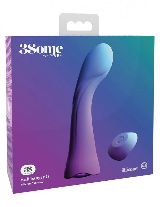 Threesome Wall Banger G Silicone Vibrator Purple Pipedream Vibrators
