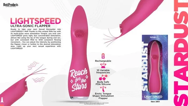 Vibrators | Hott Products Unlimited Lightspeed (Ultrasonic Flapper)