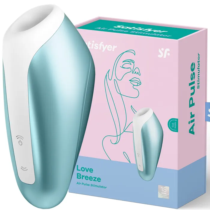 Vibrators Satisfyer Satisfyer Love Breeze Clitoral Stimulator Vibrator Air Pulse Clit Sucker USB