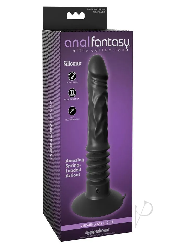 Anal | Anal Fantasy Elite Silicone Vibrating Ass Fucker USB Rechargeable Thrusting Dildo - Anal Fantasy Elite Anal | Anal Fantasy Elite Silicone Vibrating Ass Fucker USB Rechargeable Thrusting Dildo - Anal Fantasy Elite