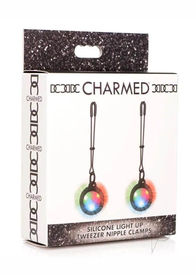 Charmed Female Sex Toys | Charmed Silicone Light-Up Tweezer Nipple Clamps