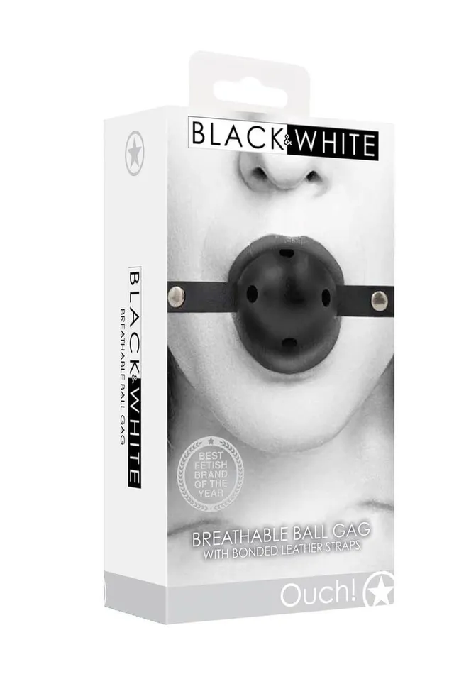 Couples | Ouch! Ouch! Breathable Ball Gag with Bonded Leather Straps