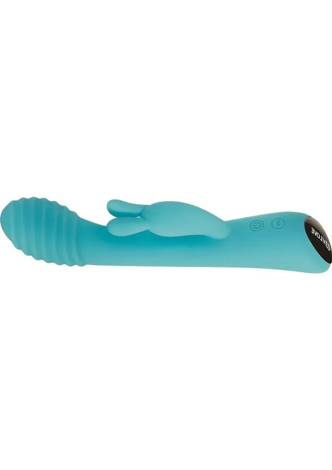 Evolved Female Sex Toys | Aqua Bunny Rechargeable Silicone Rabbit Vibrator with 80 Functions