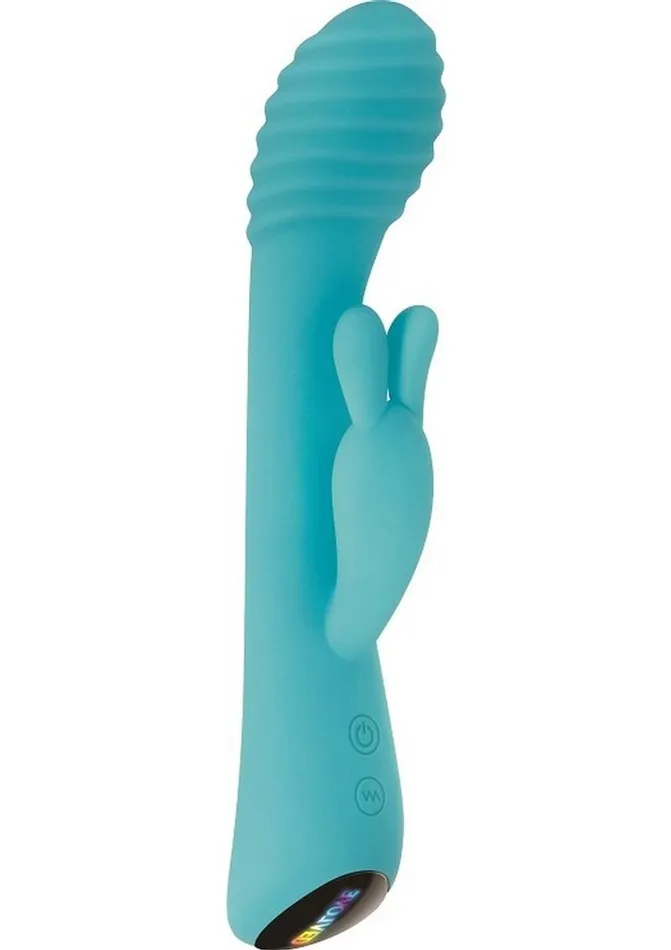 Evolved Female Sex Toys | Aqua Bunny Rechargeable Silicone Rabbit Vibrator with 80 Functions