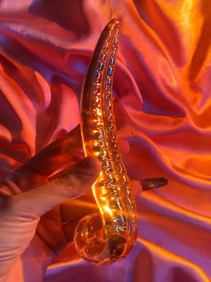 BEAUGLYFUL Dildos | 🦑 Golden Glass Tentacle Dildo 🦑 BEAUGLYFUL Dildos | 🦑 Golden Glass Tentacle Dildo 🦑