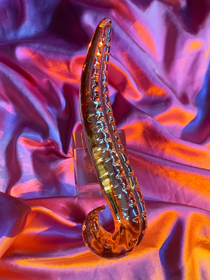 BEAUGLYFUL Dildos | 🦑 Golden Glass Tentacle Dildo 🦑 BEAUGLYFUL Dildos | 🦑 Golden Glass Tentacle Dildo 🦑