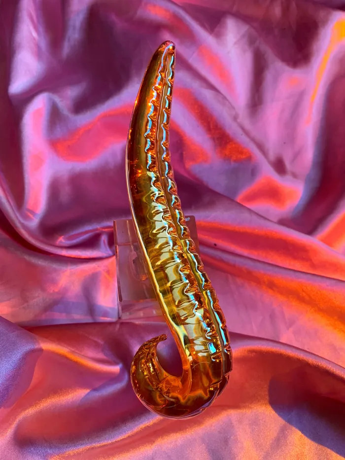 BEAUGLYFUL Dildos | 🦑 Golden Glass Tentacle Dildo 🦑 BEAUGLYFUL Dildos | 🦑 Golden Glass Tentacle Dildo 🦑