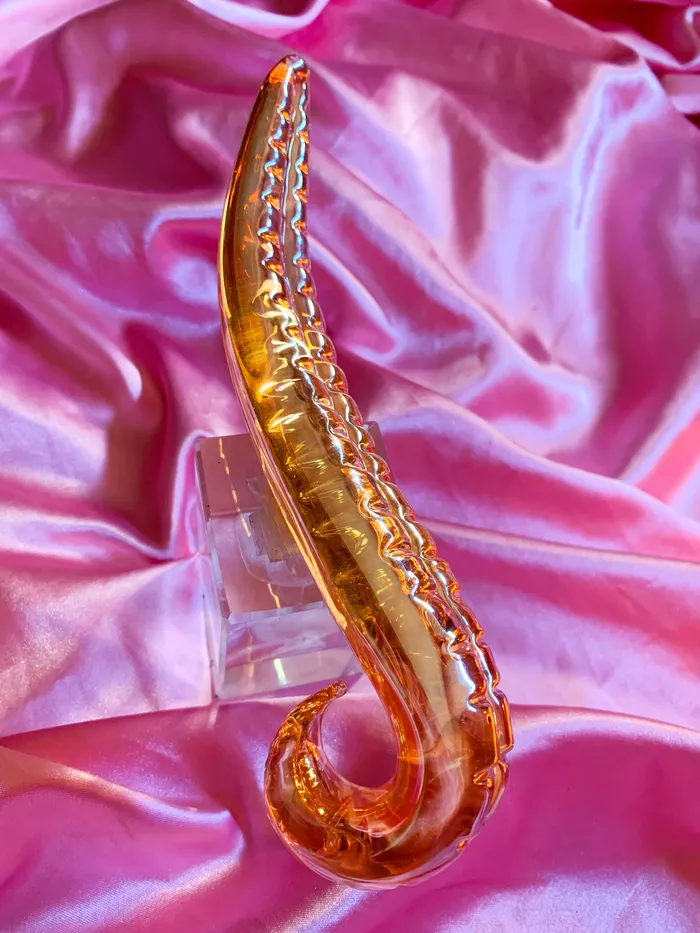 BEAUGLYFUL Dildos | 🦑 Golden Glass Tentacle Dildo 🦑 BEAUGLYFUL Dildos | 🦑 Golden Glass Tentacle Dildo 🦑